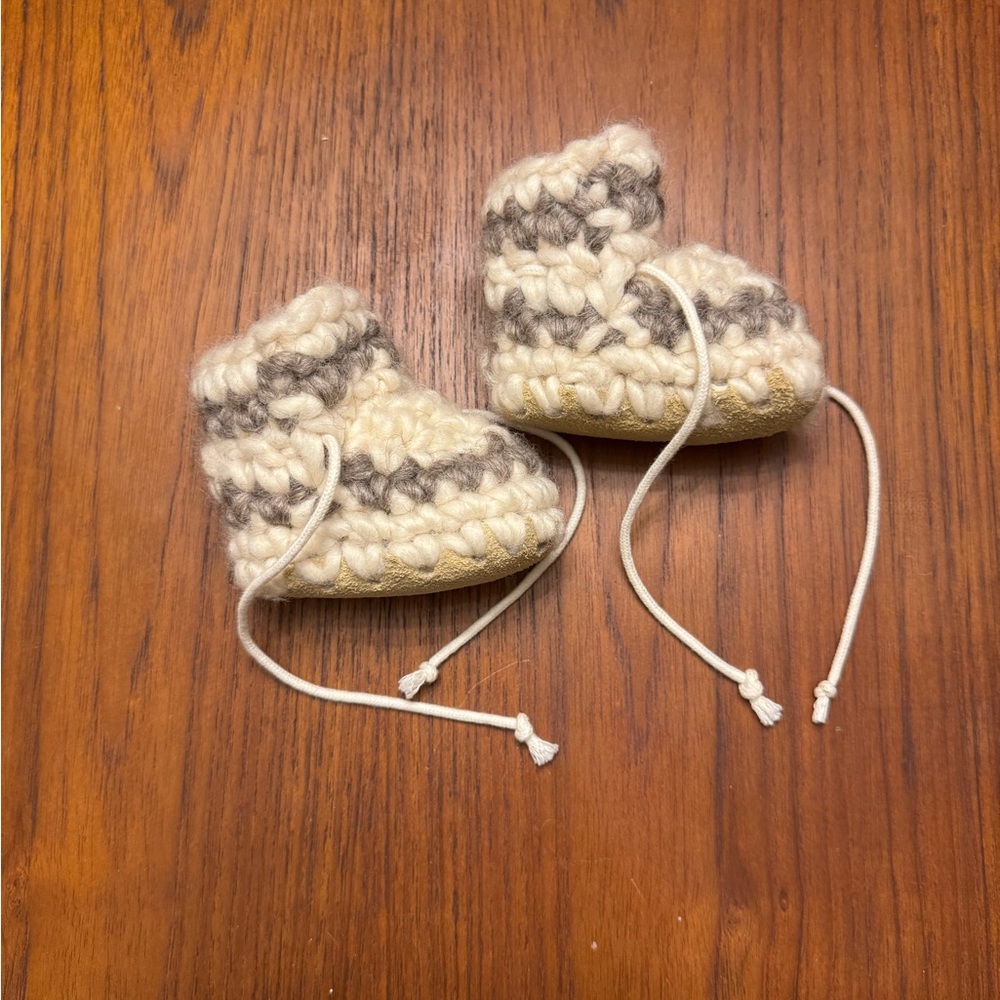 Handmade Crochet Baby Booties